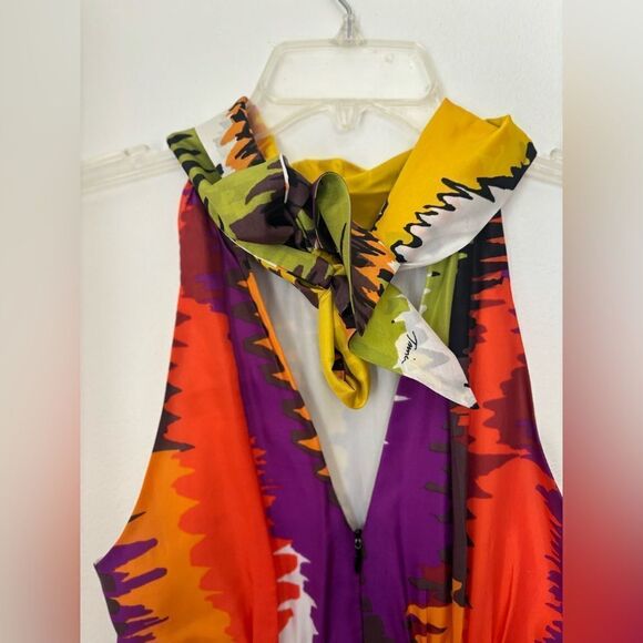 Trina Turk colorful print halter dress size 2 - Picture 6 of 11